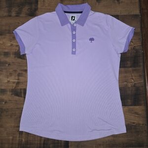 FOOTJOY LADIES Polo short sleeve shirt Medium Lavender
